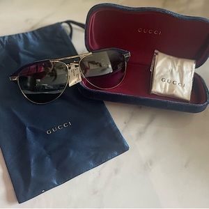 Gucci Unisex Aviator Sunglasses